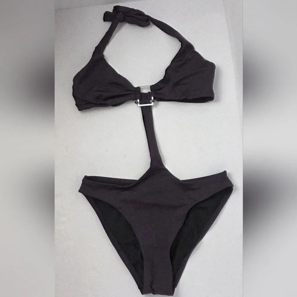 Aquadisia Purple Monokini One Piece Swimsuit Size M